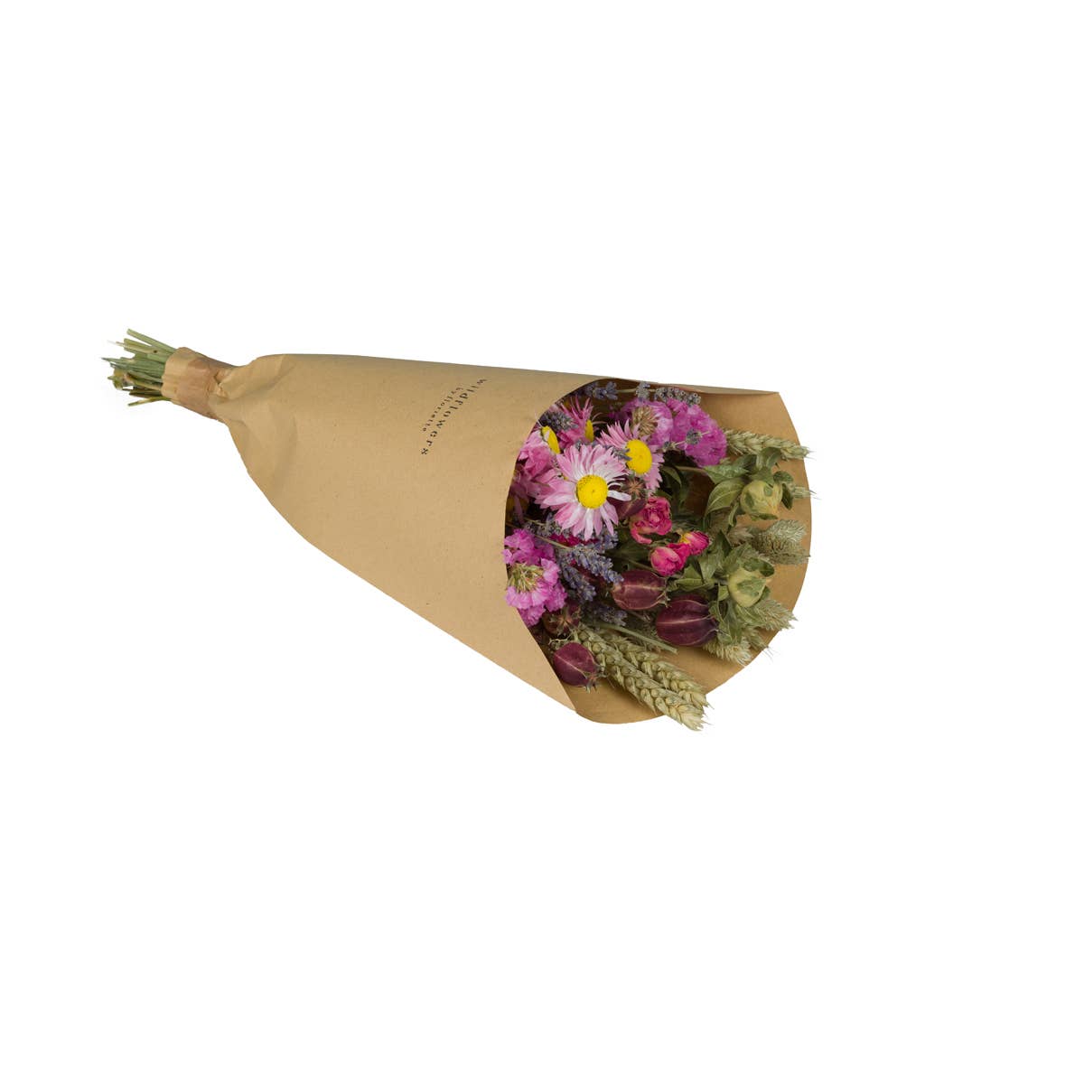 Fleurs séchées - Bouquet champêtre Rose