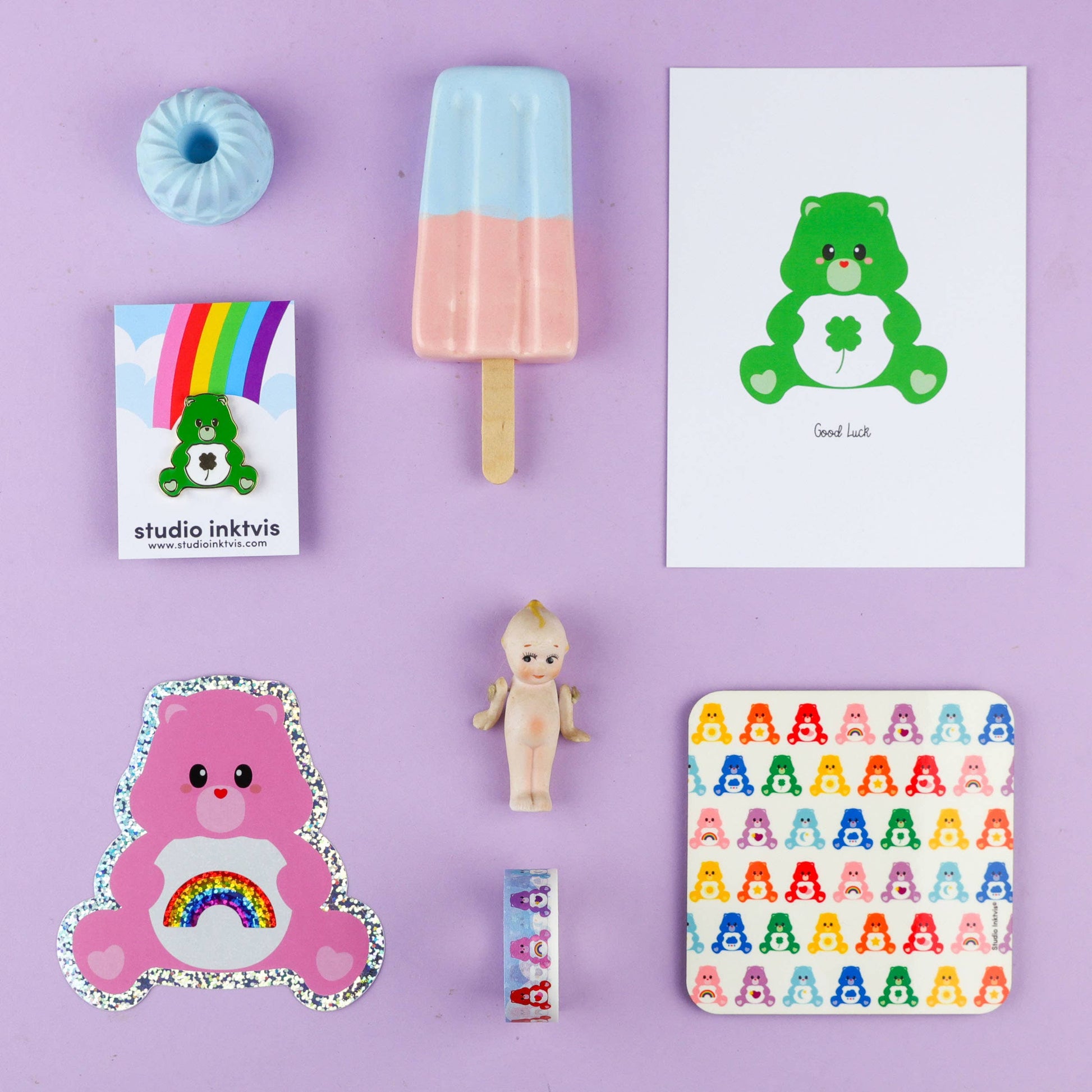 Autocollant géant - Care Bear