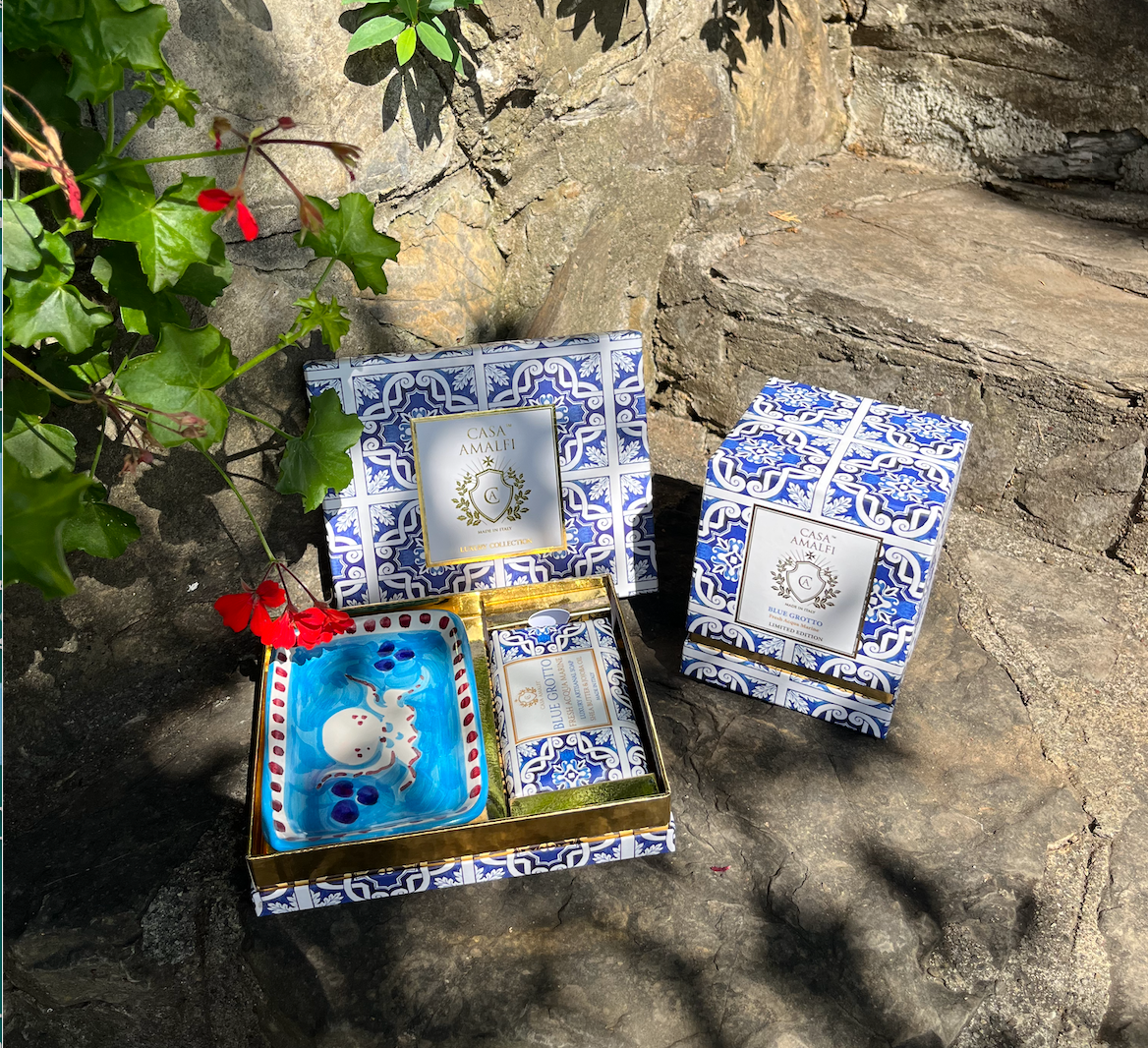 CASA AMALFI - Coffret Savon + Porte-Savon