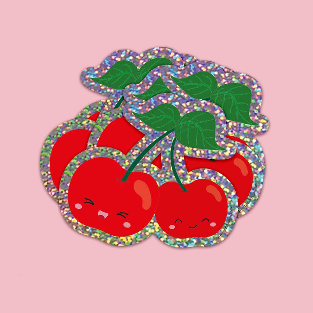 Cerises – vue 3 – Autocollant géant | George Genève