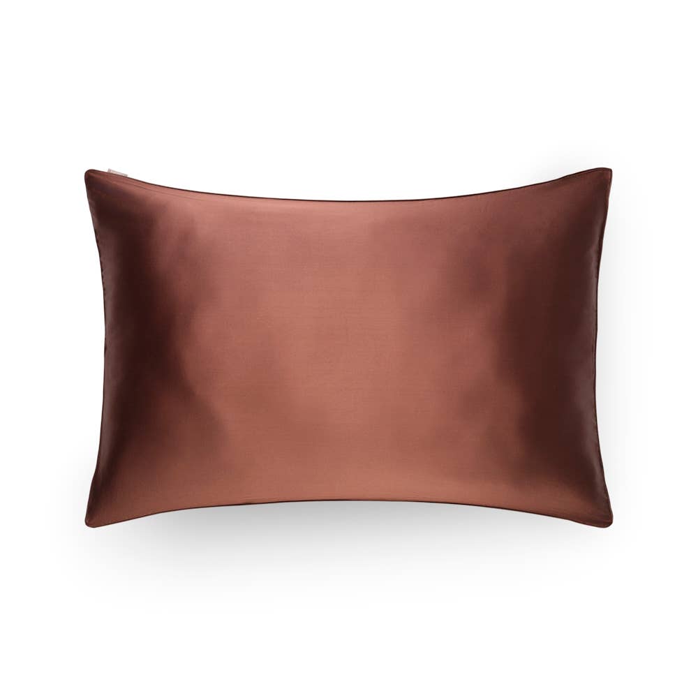 Taie d'oreiller en soie 50x70 (plusieurs coloris) – EMILY'S PILLOW – Moka
