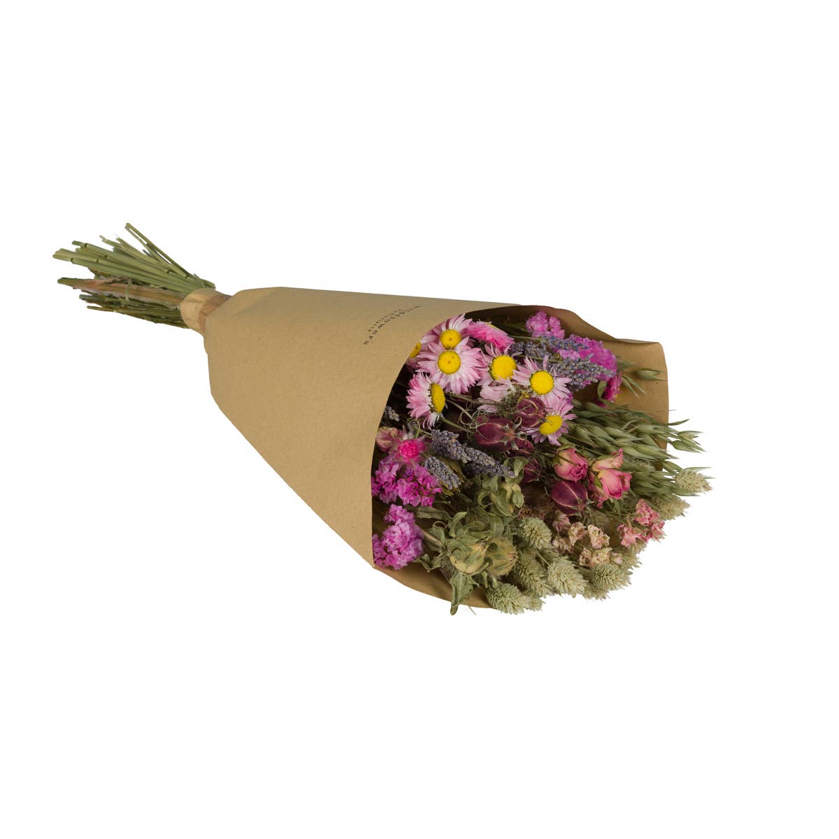 Fleurs séchées - Bouquet champêtre Rose