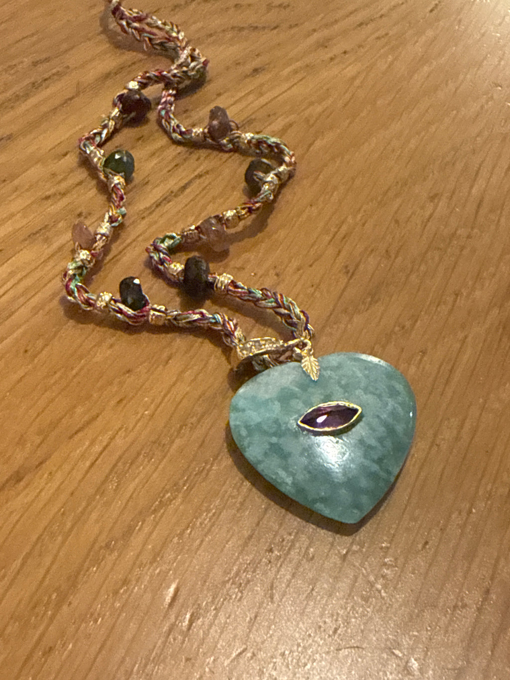 ROOM SERVICE - Valentine Malachite Charm Necklace 
