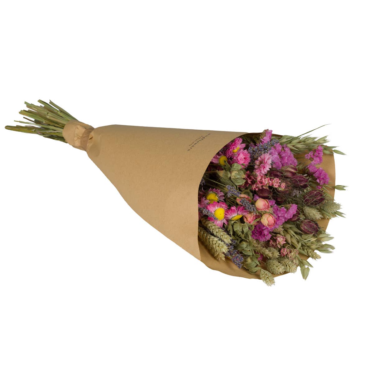 Fleurs séchées - Bouquet champêtre Rose