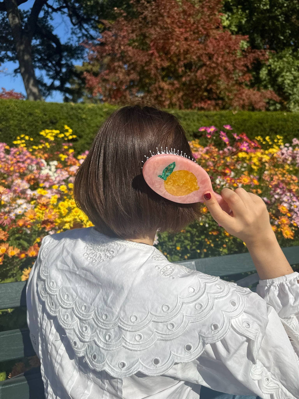 Brosse à cheveux Citron – vue 2 – SOLAR ECLIPSE | George Genève