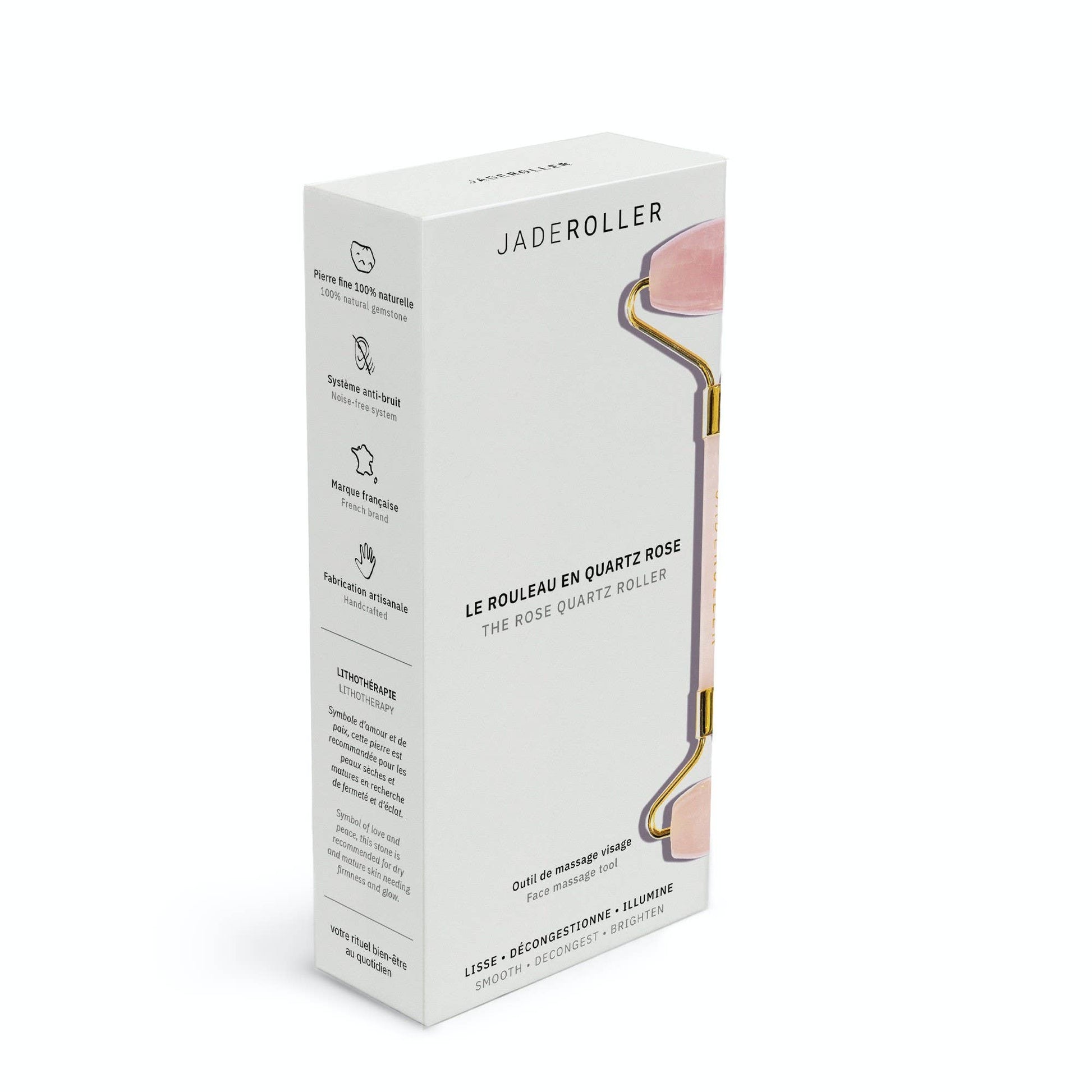 JADE ROLLER - Rouleau en Quartz Rose
