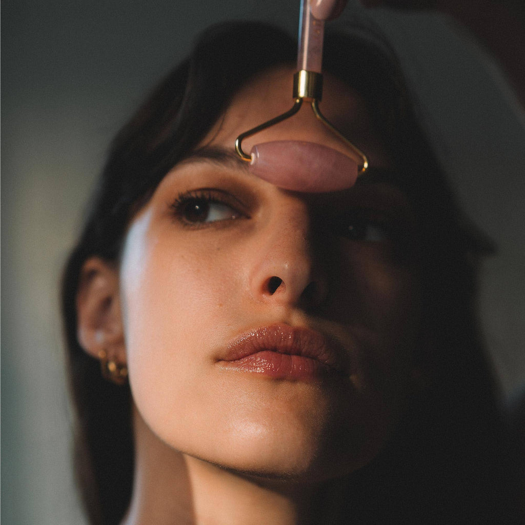 JADE ROLLER - Rouleau en Quartz Rose