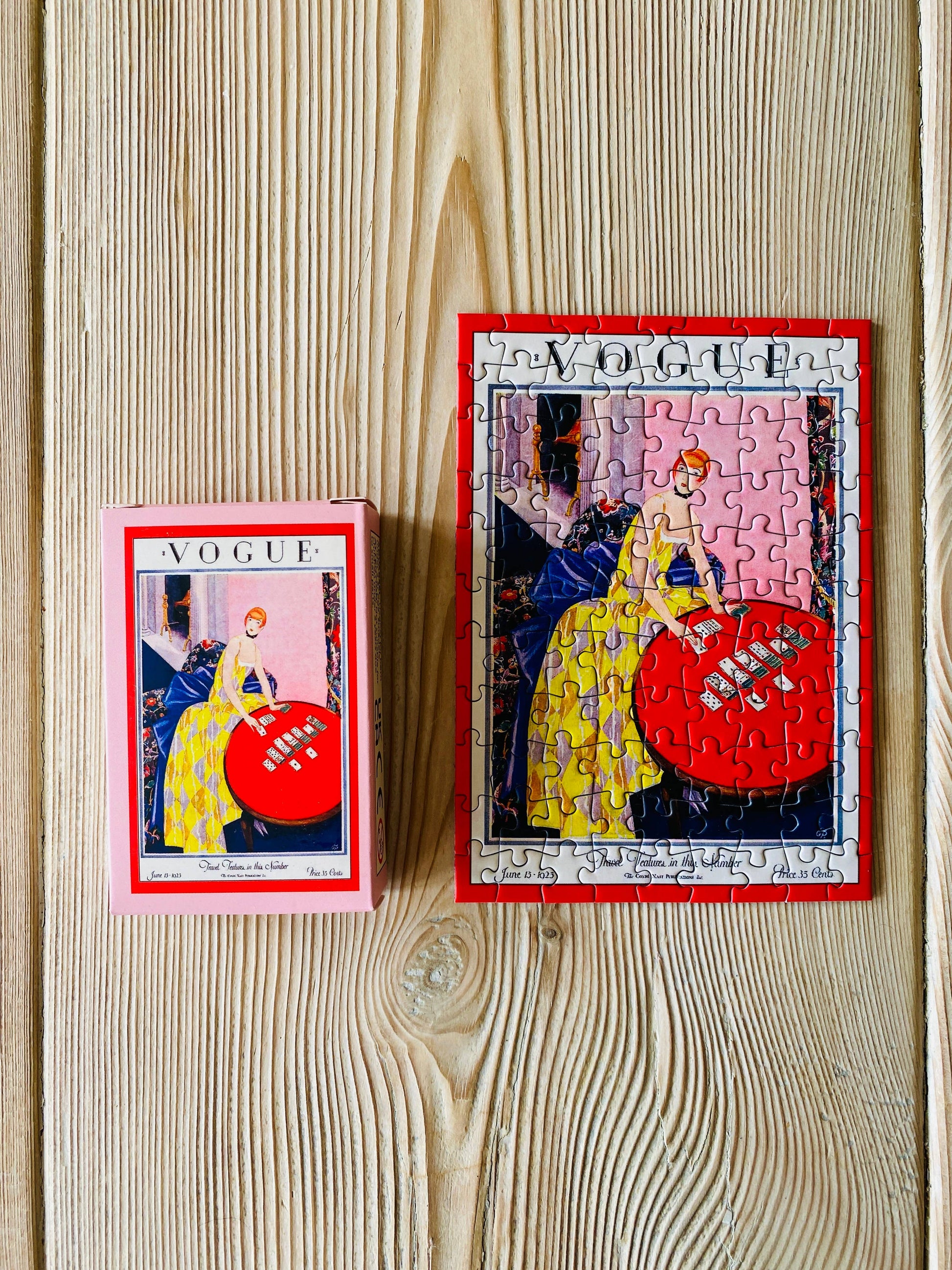 Mini-puzzle Cartes & Couture assemblé – PENNY PUZZLE chez George Genève