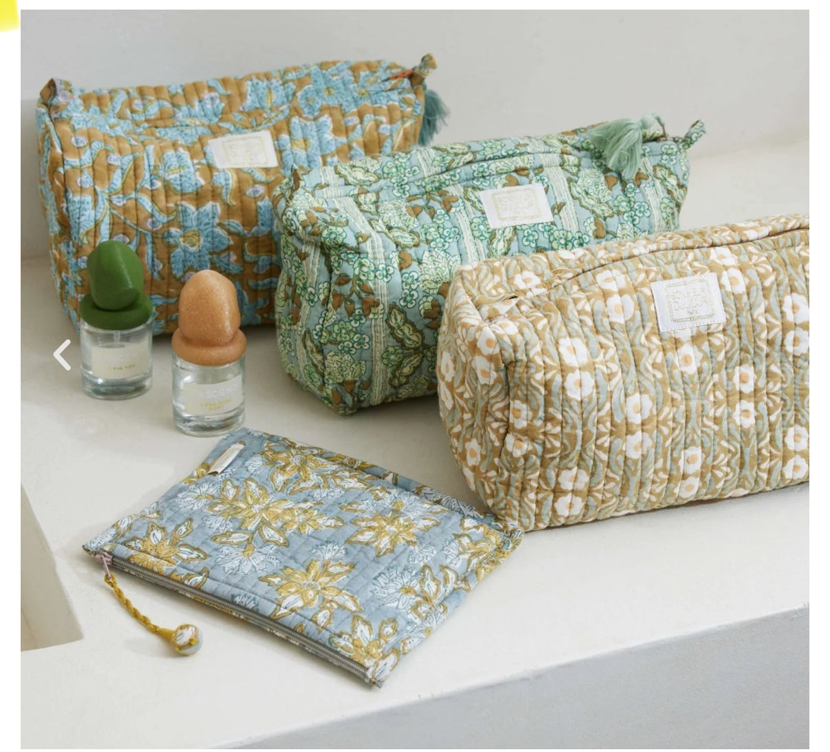 BONHEUR DU JOUR - Trousse de toilette Gypsies Kaki (2 tailles)