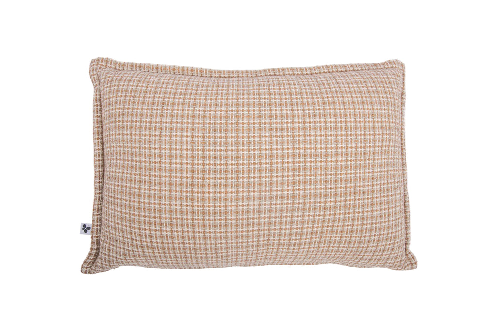 Coussin Edgar en coton texturé à passepoil 40 x 60 cm, L'effet Papillon, George Genève