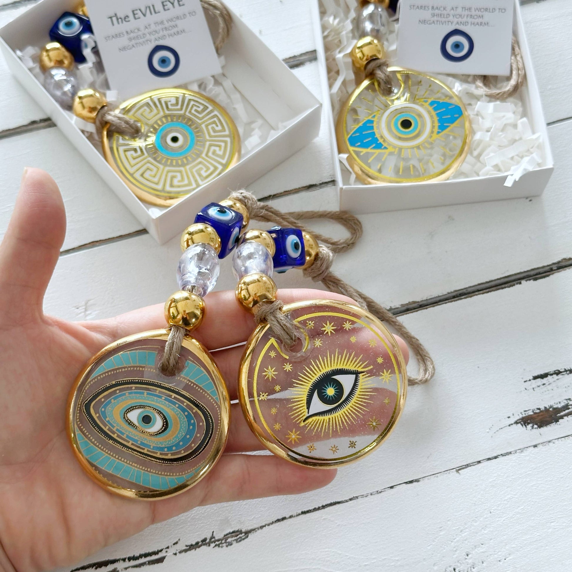 EVILEYE - Oeil en verre peint à la main