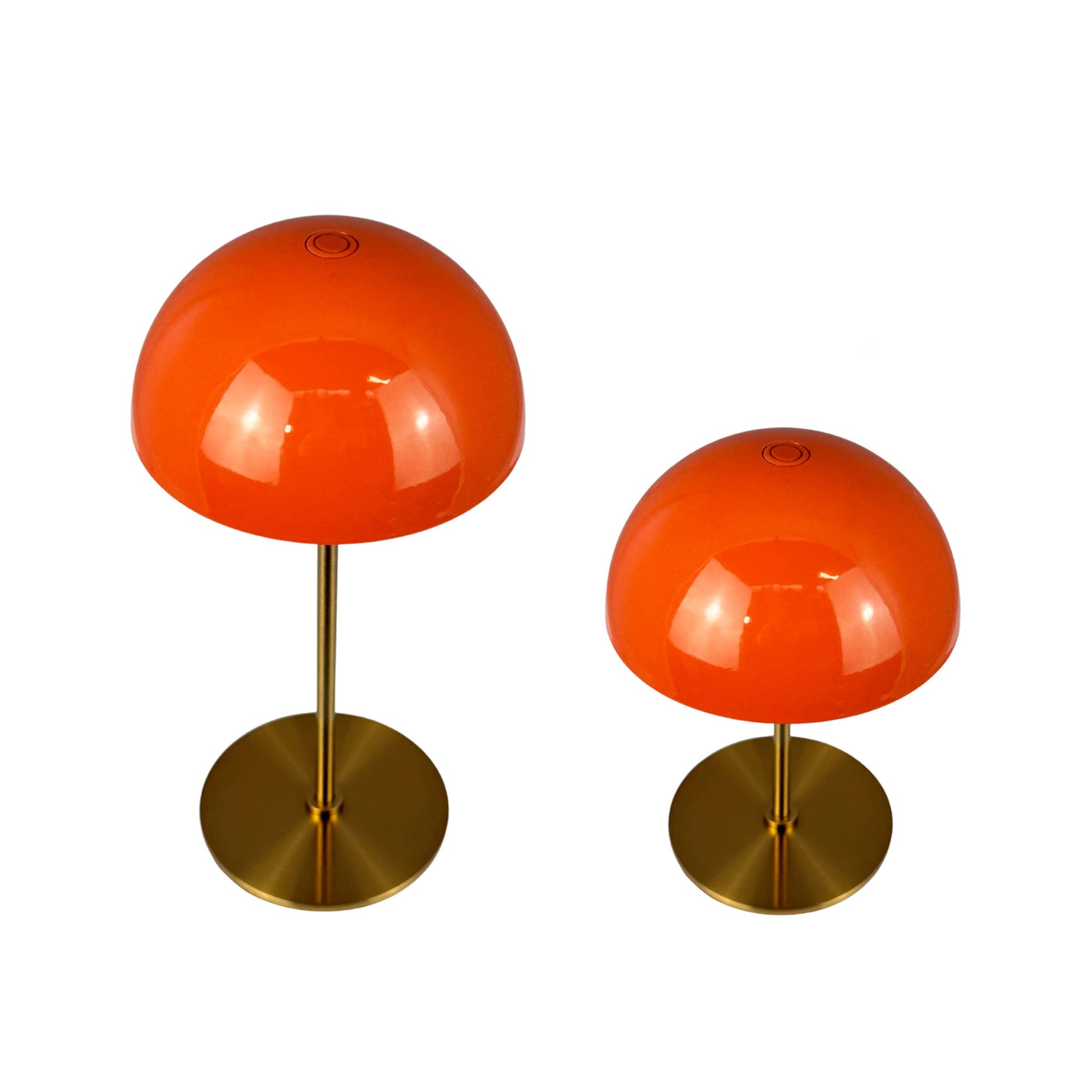 ALONG 2 Mini Lampes de Table Orange/Laiton – vue 3 – Dyberg Larsen | George Genève