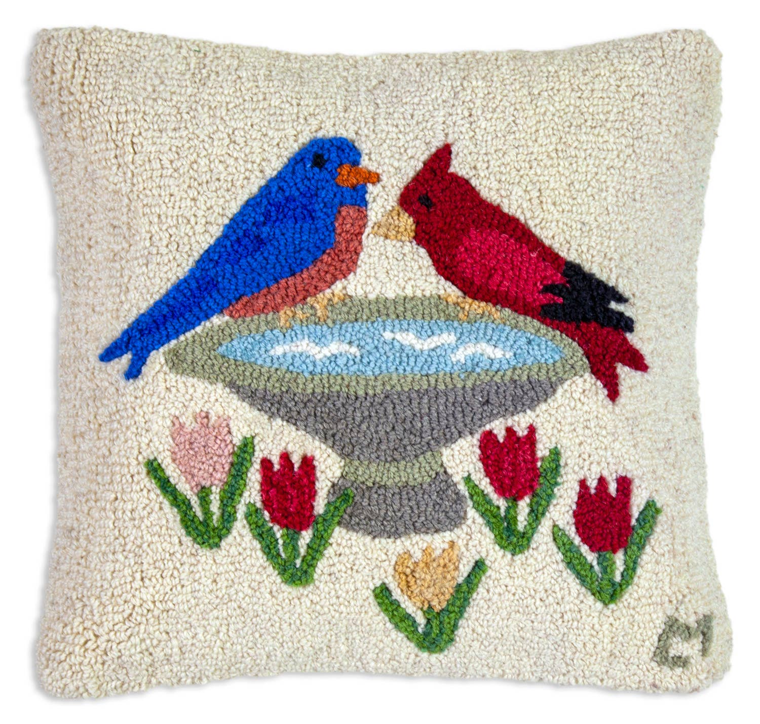 CHANDLER 4 CORNERS - Coussin en laine 50x50