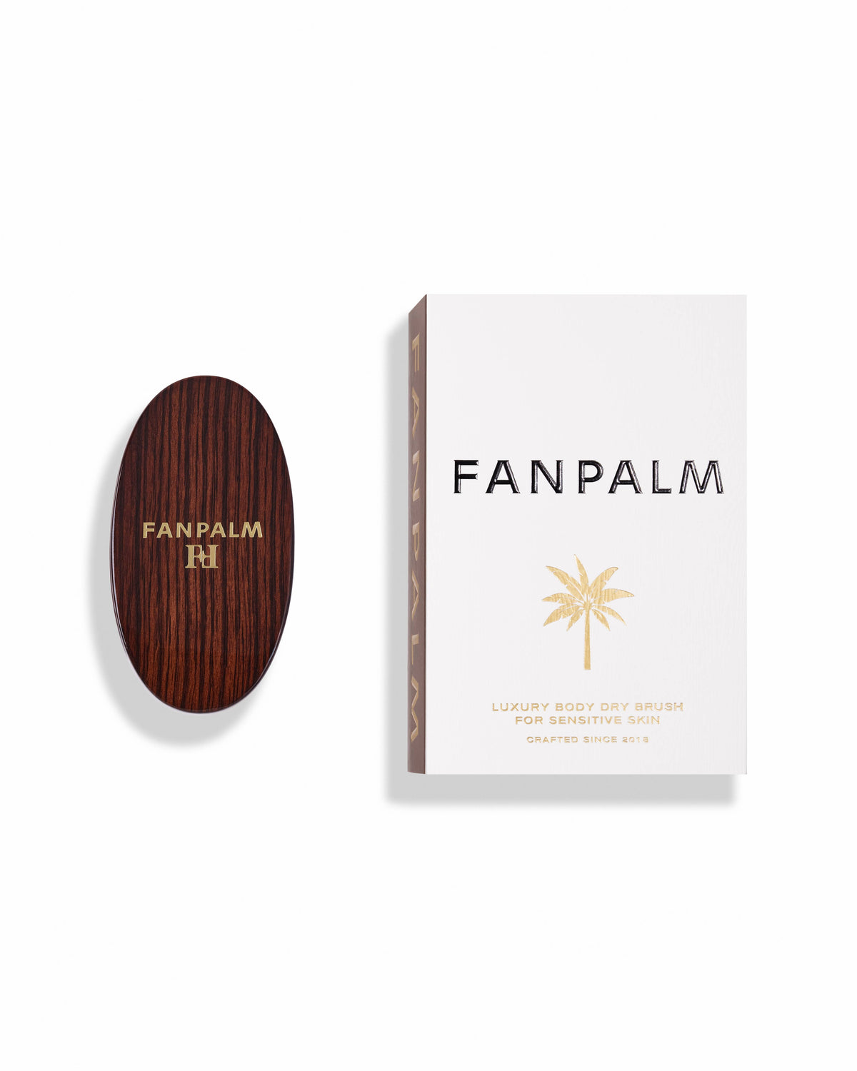 Brosse Corps Peau Sensible Marron – FAN PALM – détail