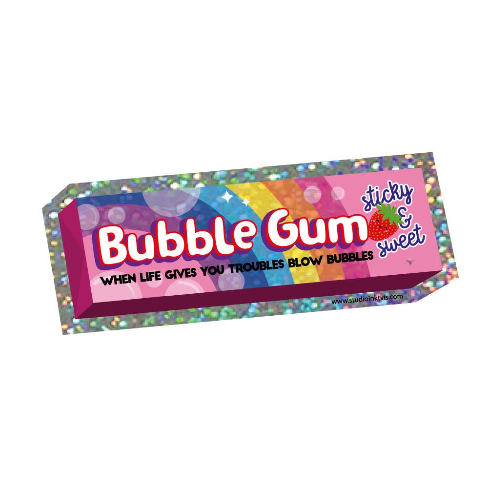 Bubblegum – vue 2 – Autocollant géant | George Genève