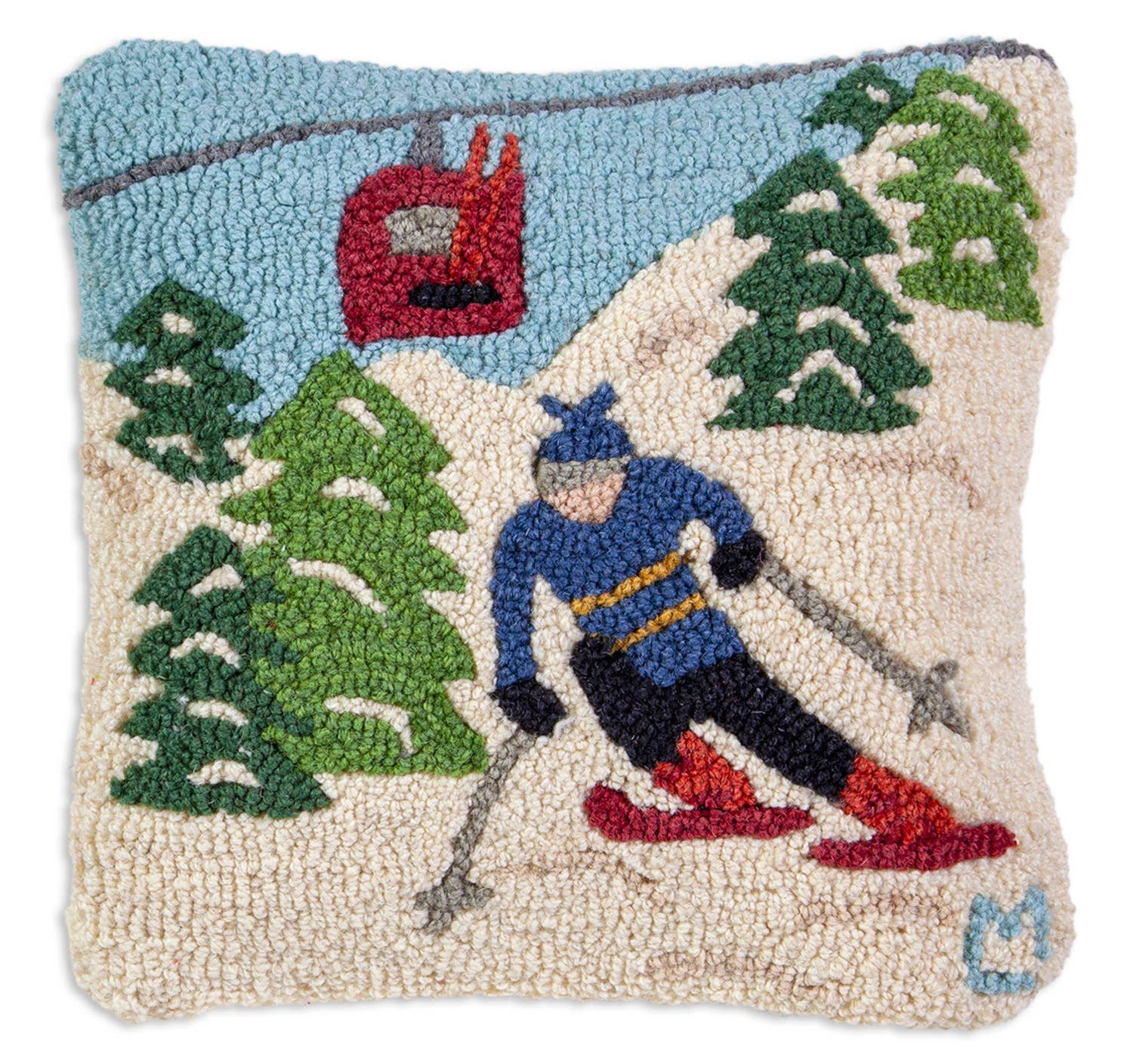 CHANDLER 4 CORNERS - Coussin en laine 35x35
