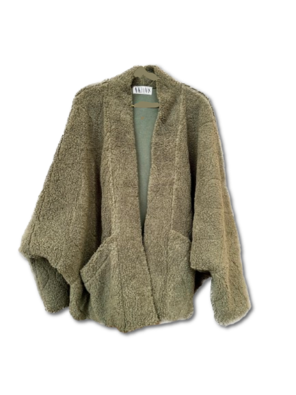 AOKYANOS - Veste Chicago Sherpa Kaki