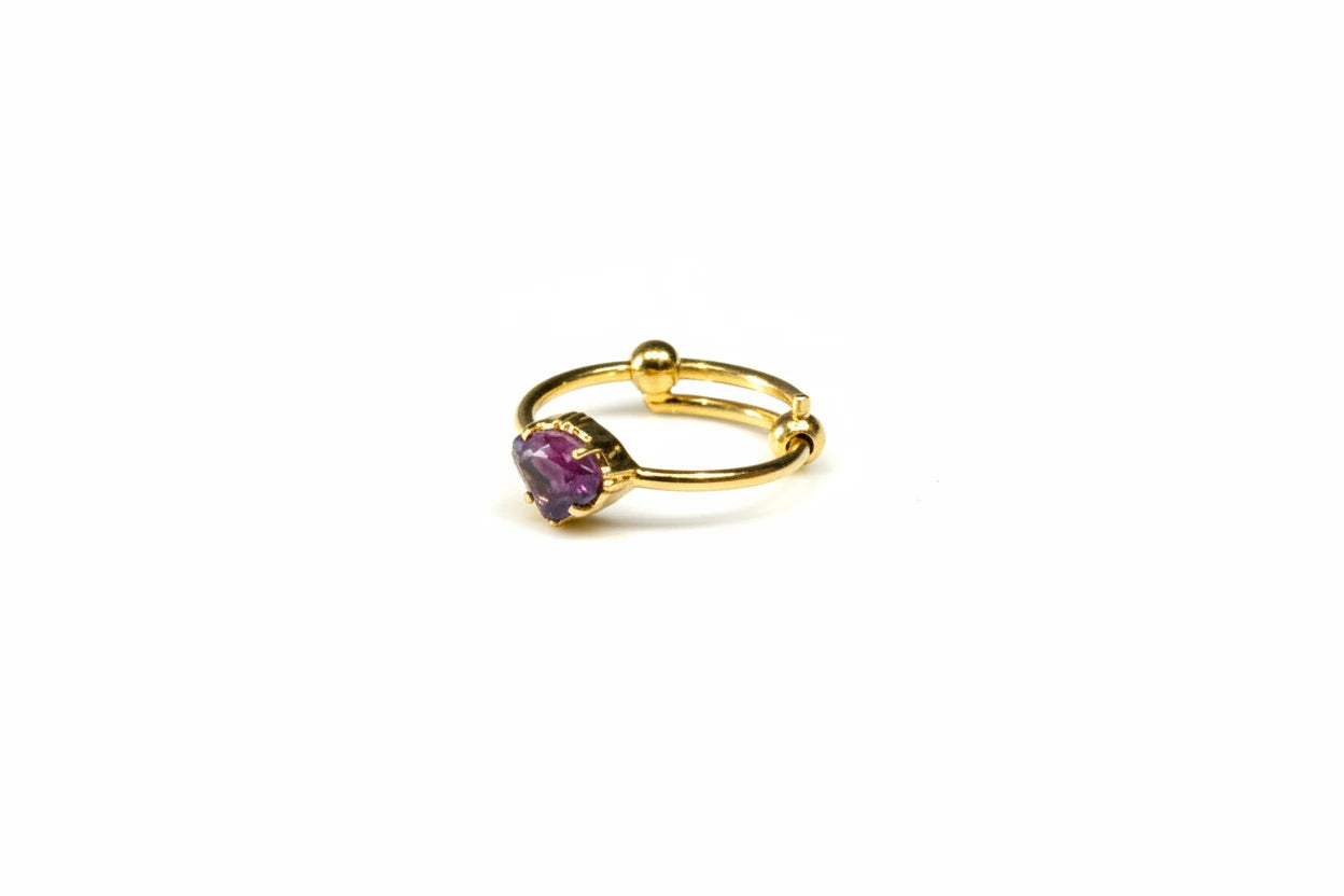 Bague Mini Ovale - Plusieurs Coloris – vue 5 – AU FIL DE LO | George Genève