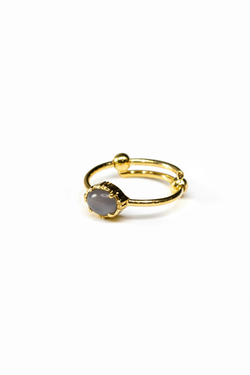 Bague Mini Ovale - Plusieurs Coloris – vue 4 – AU FIL DE LO | George Genève