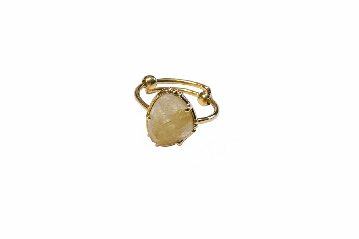 Bague Galet Moyen – vue 6 – AU FIL DE LO | George Genève