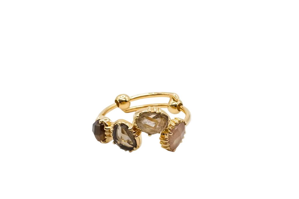 Bague 4 Mini Pierres – AU FIL DE LO | George Genève