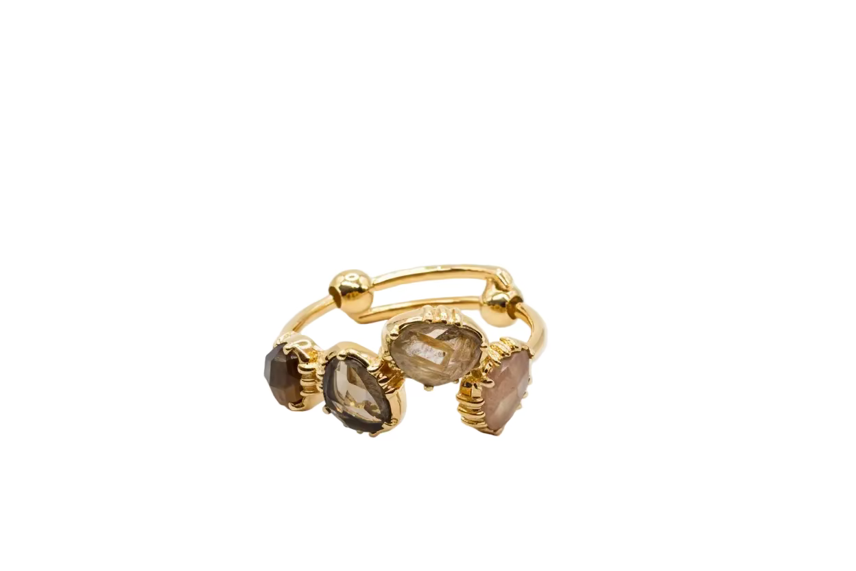 Bague 4 Mini Pierres – AU FIL DE LO | George Genève