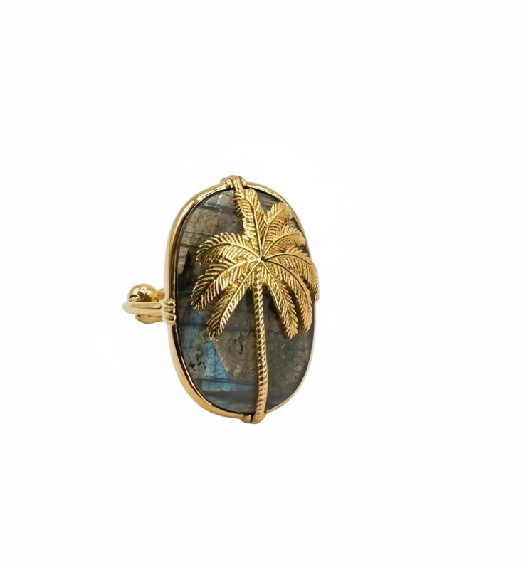 Bague Palmier - Plusieurs Coloris – vue 2 – AU FIL DE LO | George Genève