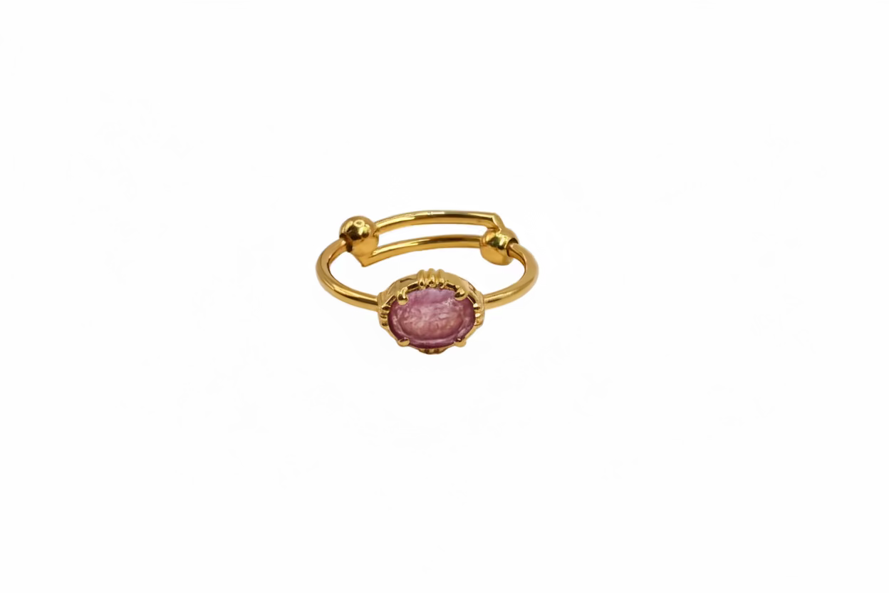 Bague Mini Ovale - Plusieurs Coloris – vue 9 – AU FIL DE LO | George Genève