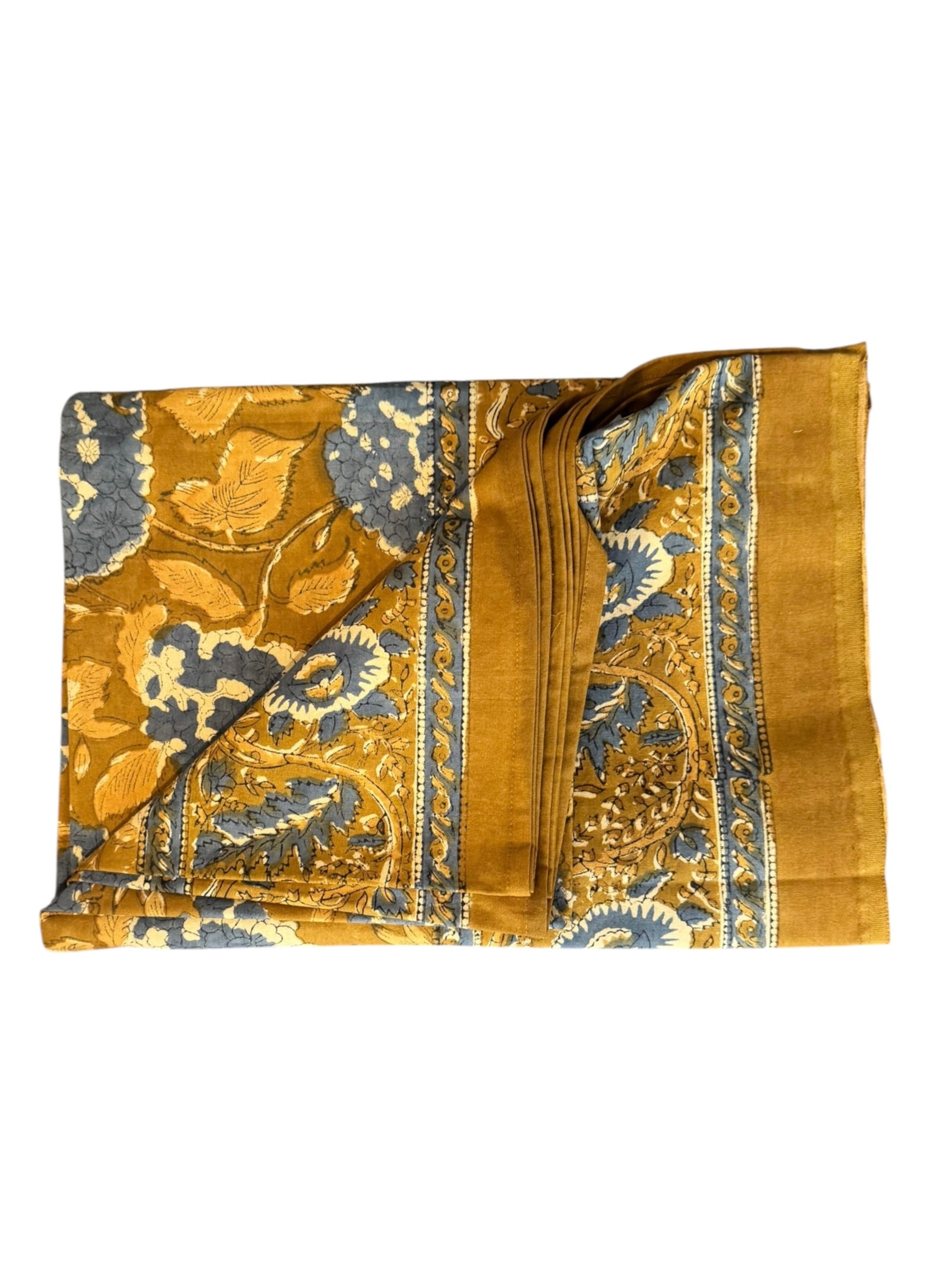 BE MY VALENTINE - Nappe en block print ocre