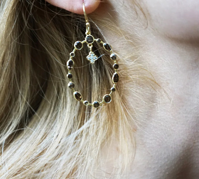 DIAPERIS - Boucles d'oreilles Catane (péridot)
