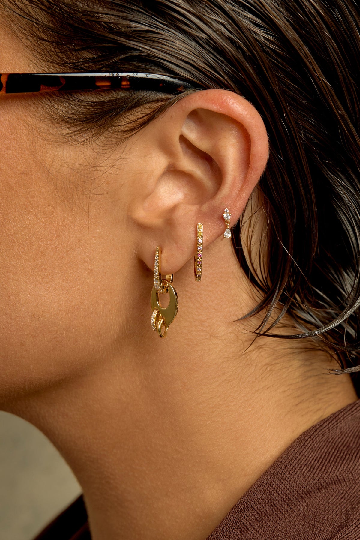 Boucle d'oreille Mini Rock Stellar – MYA BAY – vue 2