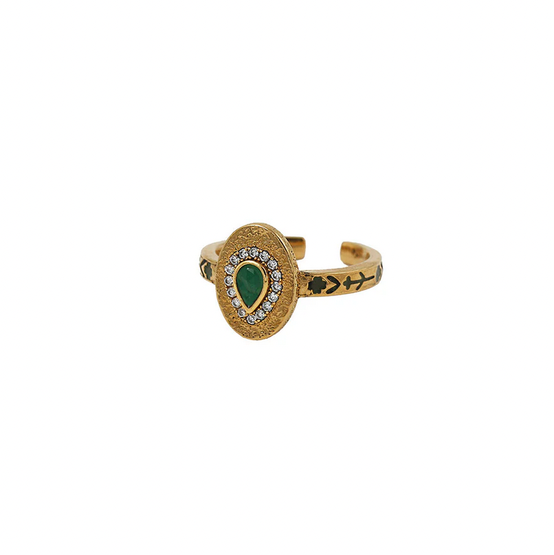 Bague Dolie Goutte Email – vue 4 – LA2L | George Genève