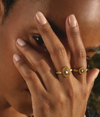 Bague Dolie Goutte Email – vue 2 – LA2L | George Genève