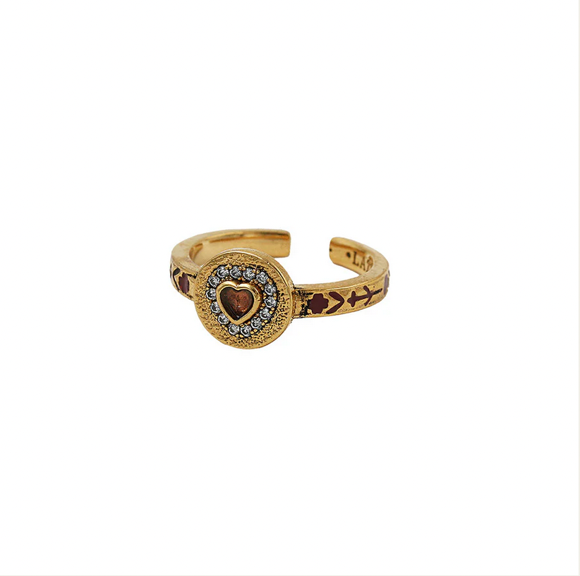 Bague Dolie Goutte Coeur – vue 3 – LA2L | George Genève