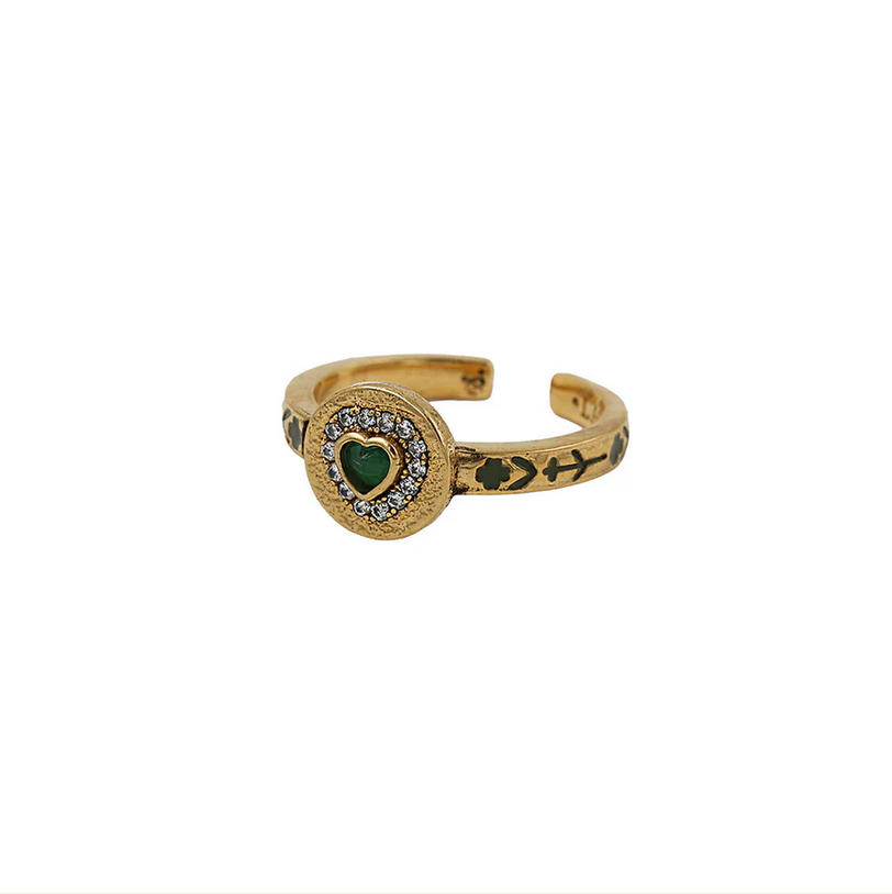 Bague Dolie Goutte Coeur – vue 4 – LA2L | George Genève