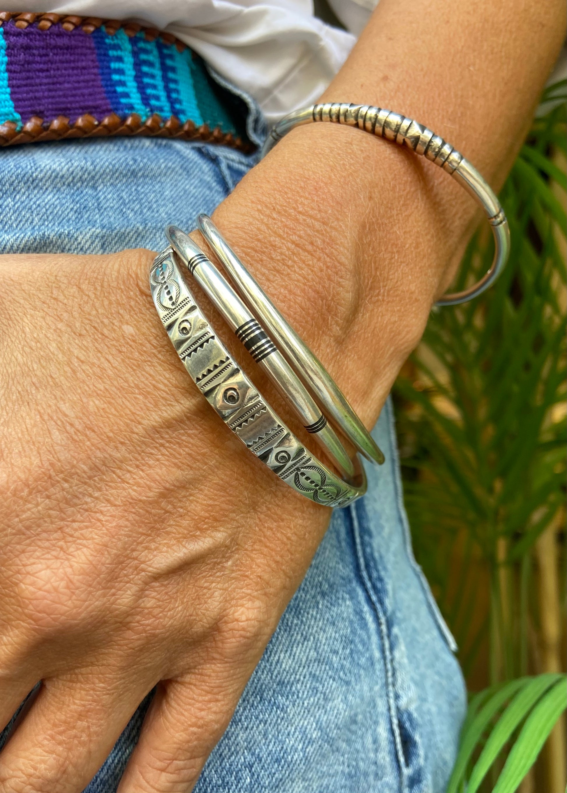 Bracelet en argent du Nigéria - 10