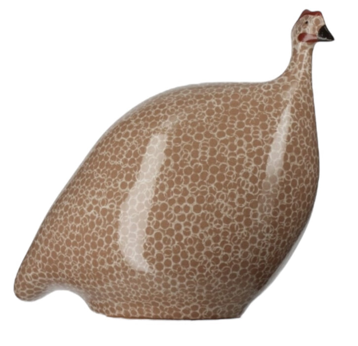 CERAMIQUES DE LUSSAN - Pintade beige moucheté blanc