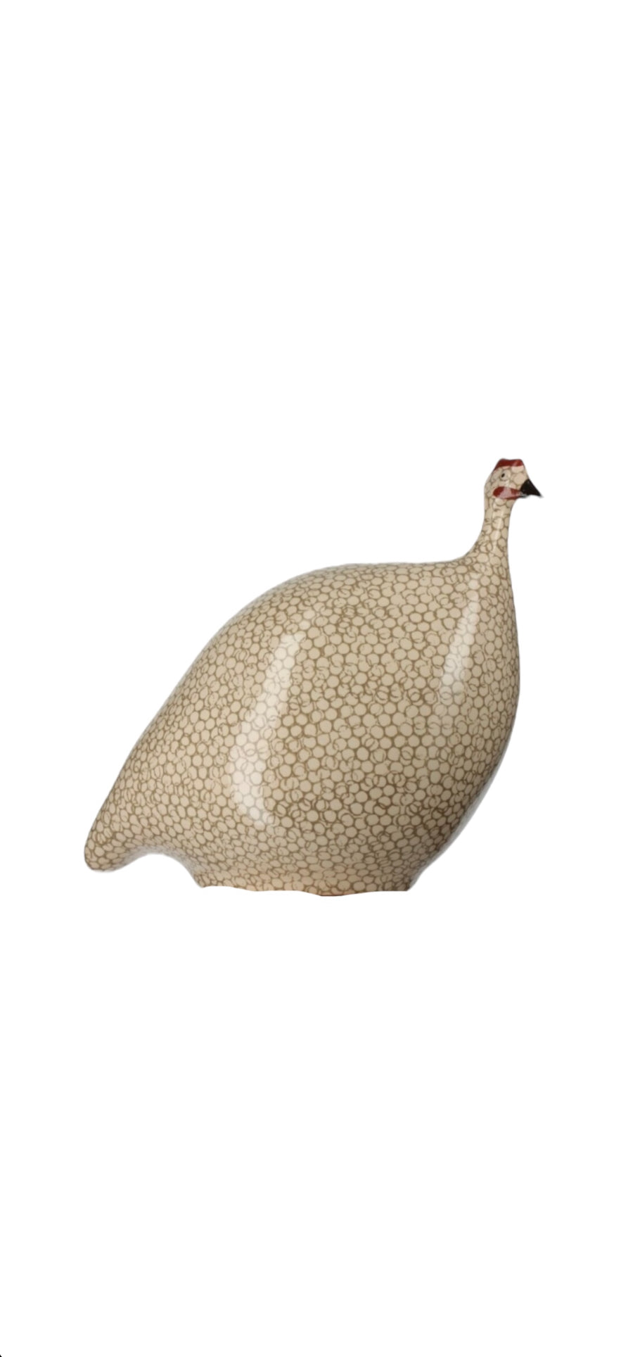 CERAMIQUES DE LUSSAN - Pintade blanc moucheté gris
