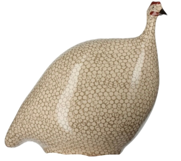 Pintade blanc moucheté gris – CERAMIQUES DE LUSSAN | George Genève