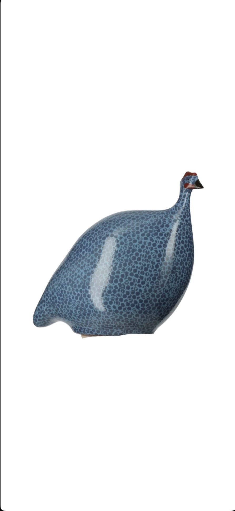 CERAMIQUES DE LUSSAN - Pintade bleu électrique moucheté lavande