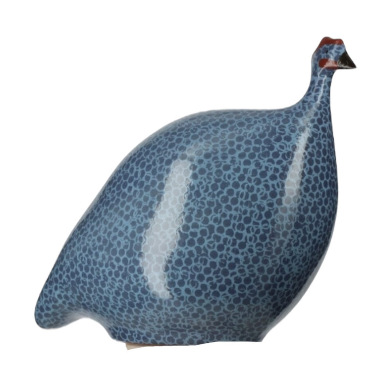 CERAMIQUES DE LUSSAN - Pintade bleu électrique moucheté lavande