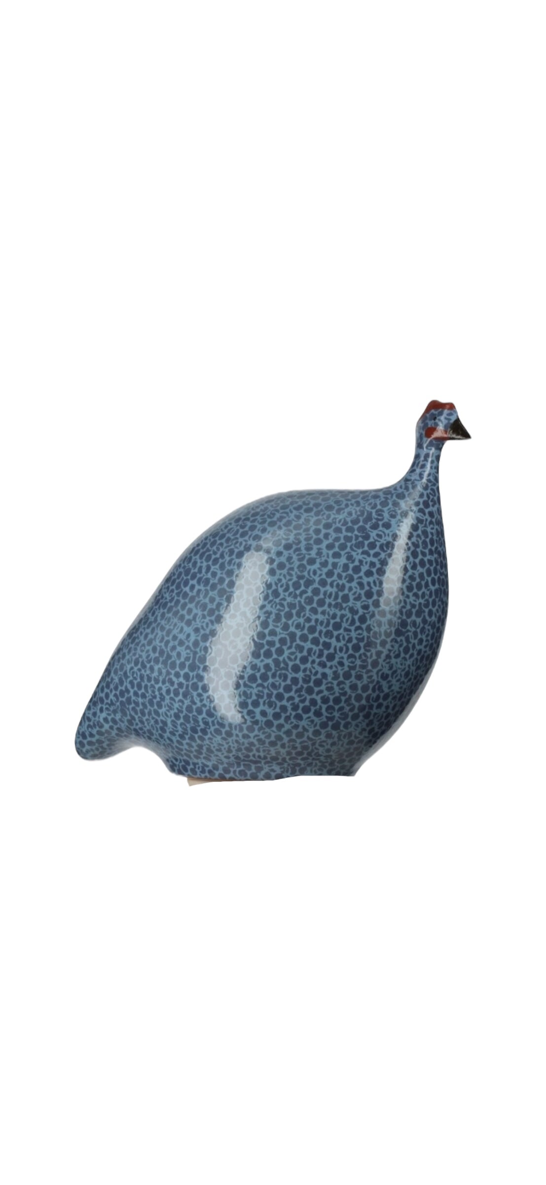 CERAMIQUES DE LUSSAN - Pintade bleu électrique moucheté lavande