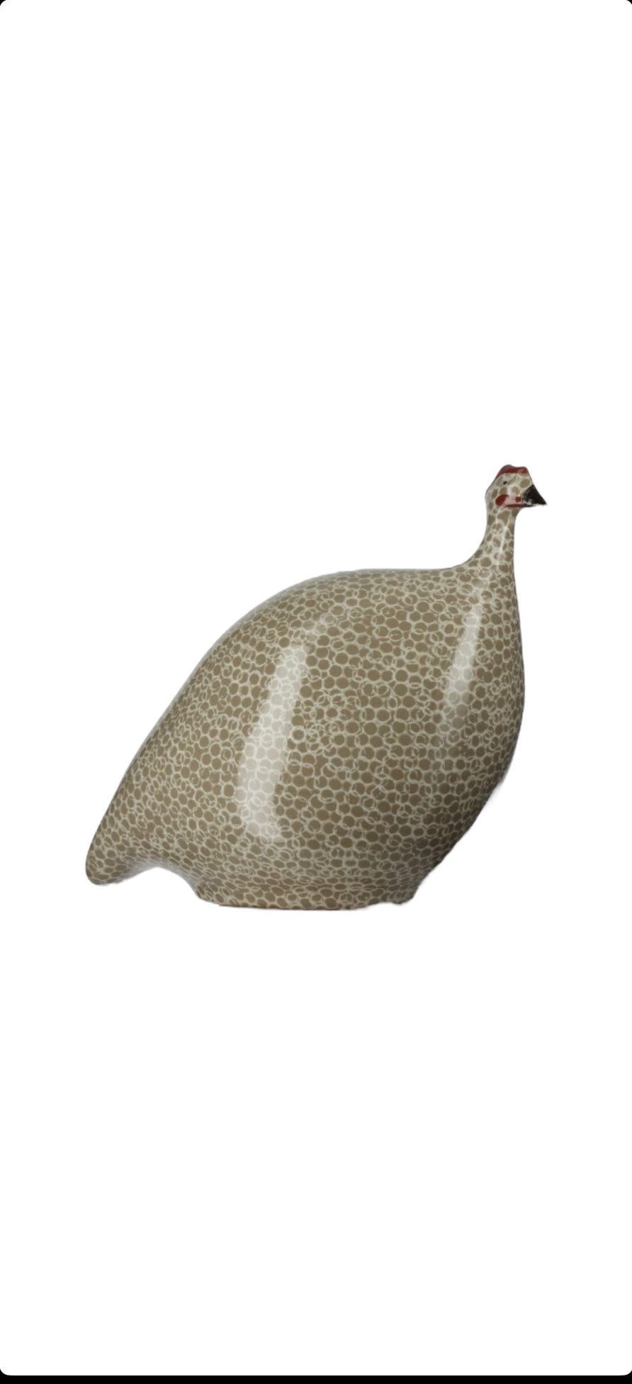 CERAMIQUES DE LUSSAN - Pintade gris moucheté blanc