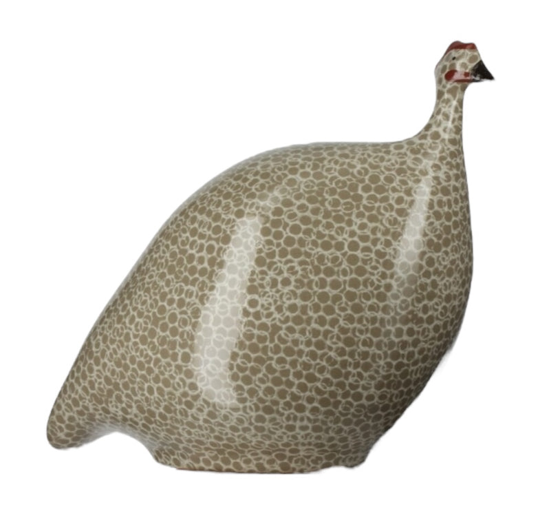 Objet décoratif Pintade gris moucheté blanc – CÉRAMIQUES DE LUSSAN