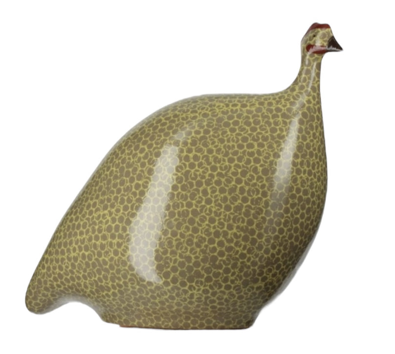 CERAMIQUES DE LUSSAN - Pintade gris moucheté jaune