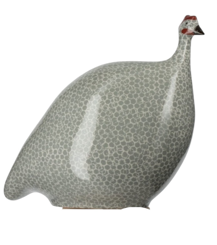 CERAMIQUES DE LUSSAN - Pintade bleu polaire moucheté blanc