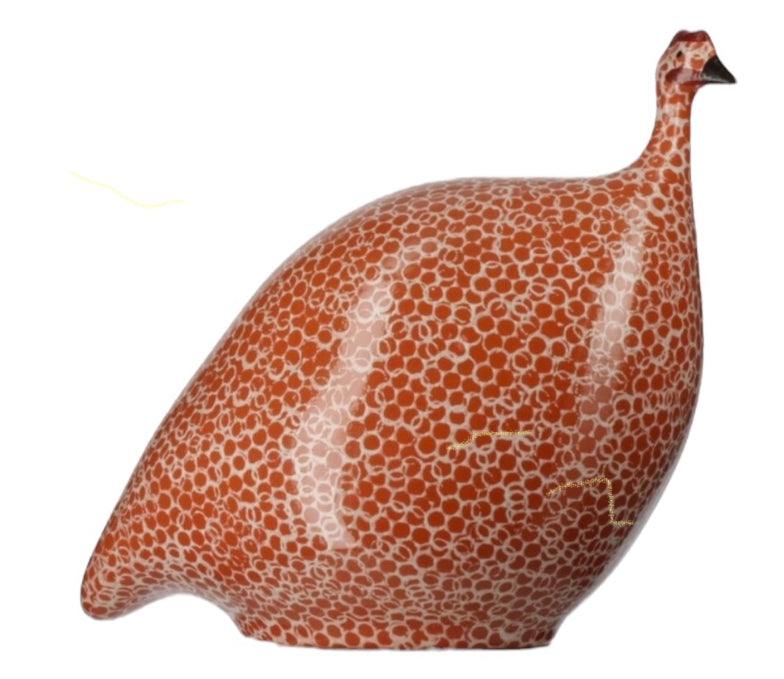 CERAMIQUES DE LUSSAN - Pintade rouge moucheté blanc
