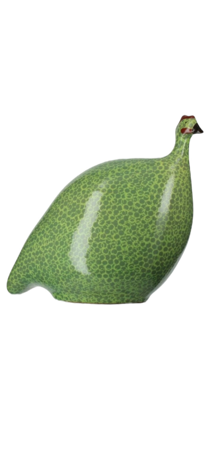 CERAMIQUES DE LUSSAN - Pintade vert moucheté jaune