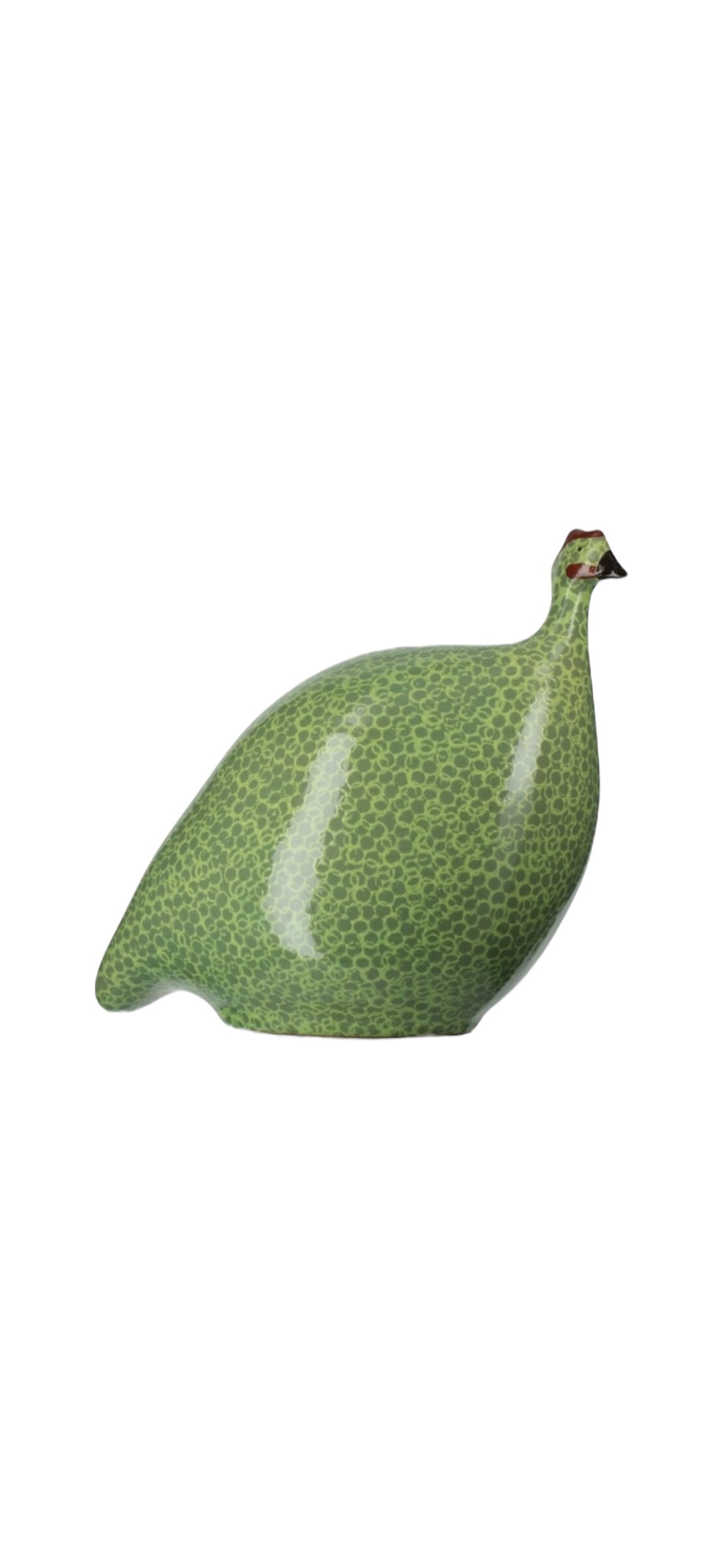 CERAMIQUES DE LUSSAN - Pintade vert moucheté jaune