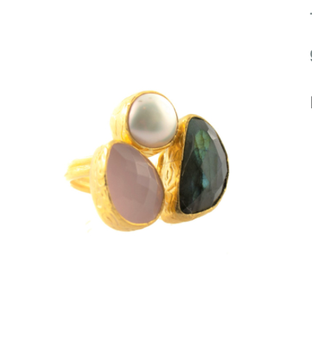 THE CRAFTSHOP - Bague 3 Pierres